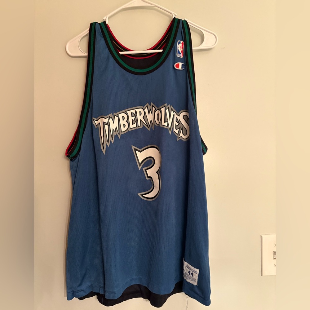 Champion Stephon Marbury / Allen Iverson Reversible Jersey, Men’s Large (44)
